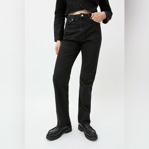 Weekday Black Pinstripe Jeans